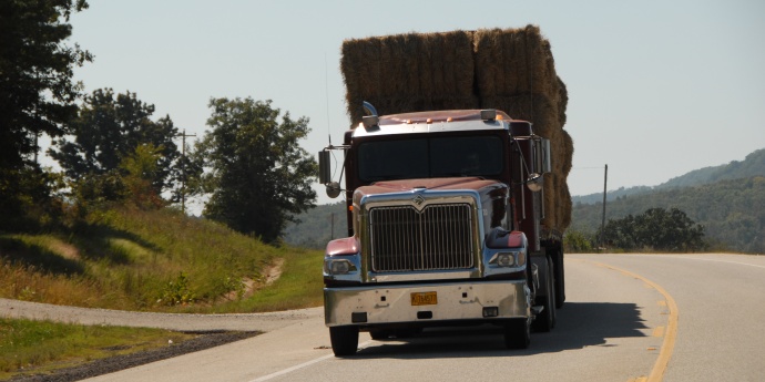 MCS - Front view of Hay bale hauler Thumbnail