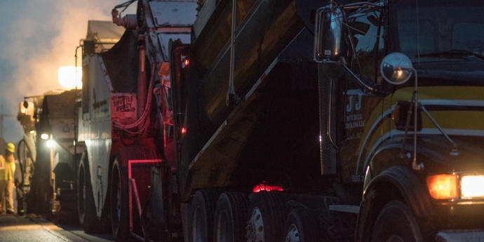 nighttime trucks Thumbnail