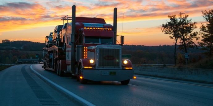 truck in sunset Thumbnail