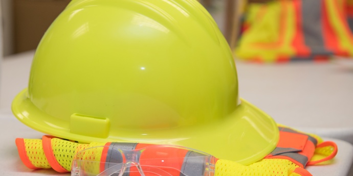 HARD HAT AND VEST
