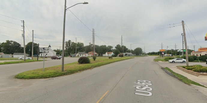 Buchanan County U.S. Route 59 southbound
