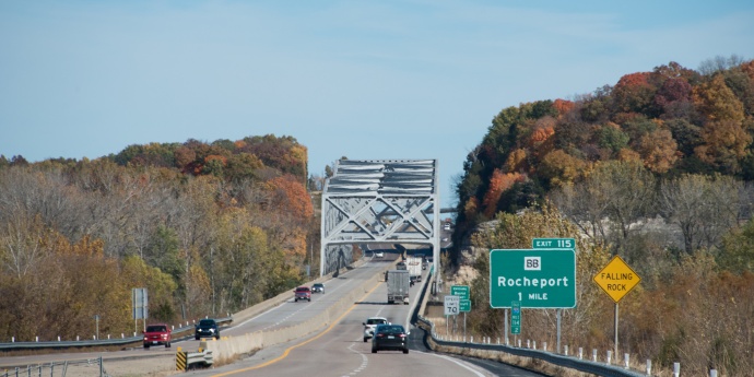 I-70 Rocheport Bridge in Cooper County