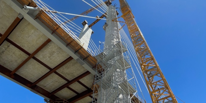 under view of bridge