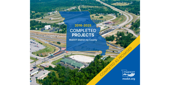 10 year Completed Projects Cover with Missouri Interstate Aerial Photo