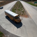 School Bus Navigating J-Turn