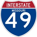 I-49 in Missouri Roadway Sign