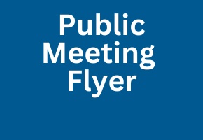 public meeting flyer card