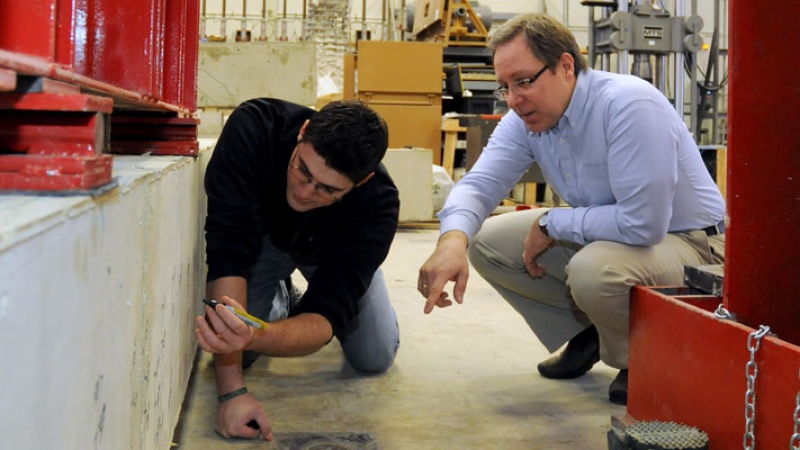 University concrete lab