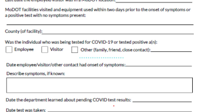 online covid form 