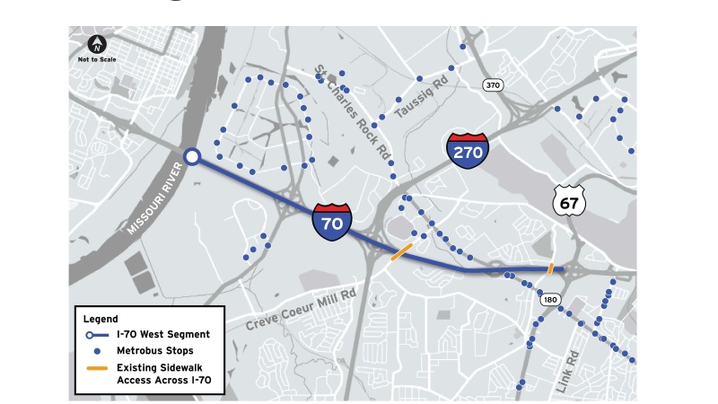 Map showing multi-model facilities located in the west segment