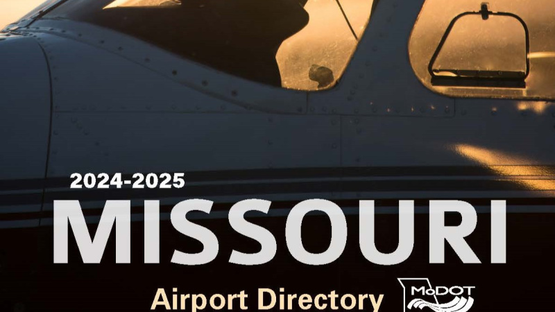 Cover of the 2024-2025 Airport Directory featuring the cockpit of an airplane in the sky